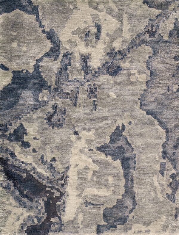 Contemporary nepali rug, design 13052e 1 Contemporary american hooked rug, design 13052e