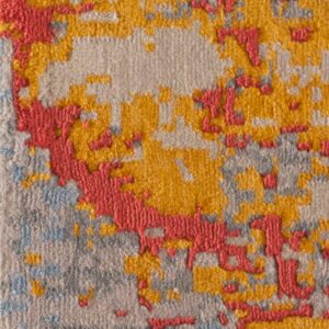 Contemporary American hooked rug, design 13057L