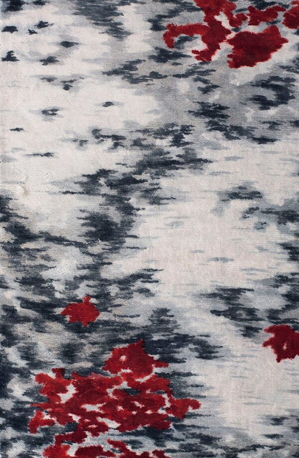 Contemporary nepali rug, design 13062 1 Contemporary american hooked rug, design 13062