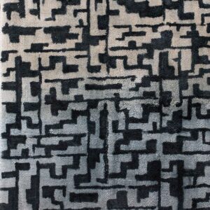 Contemporary American hooked rug, design 13063