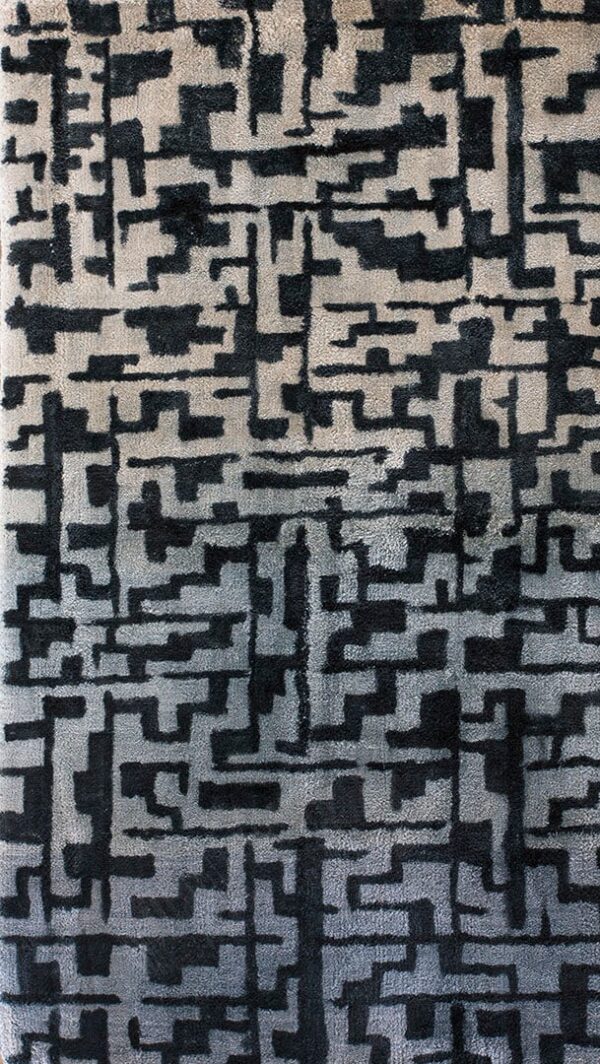 Contemporary nepali rug, design 13063 1 Contemporary american hooked rug, design 13063