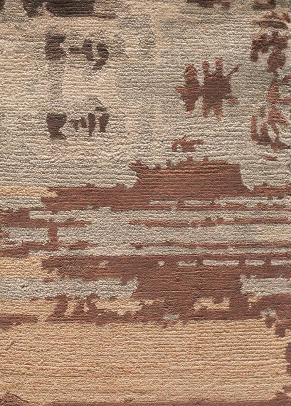 Contemporary american hooked rug, design 13079a