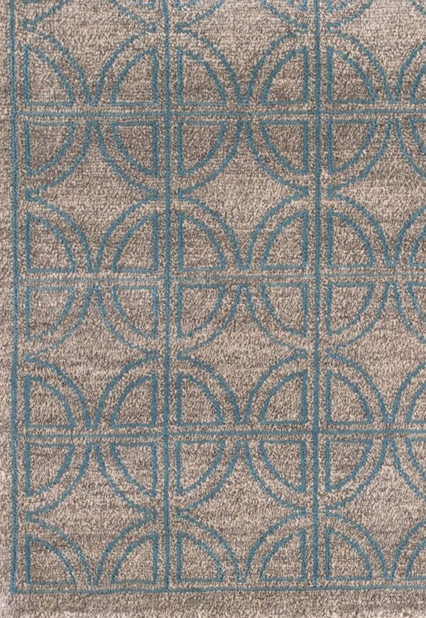 Contemporary american hooked rug, design 13080d