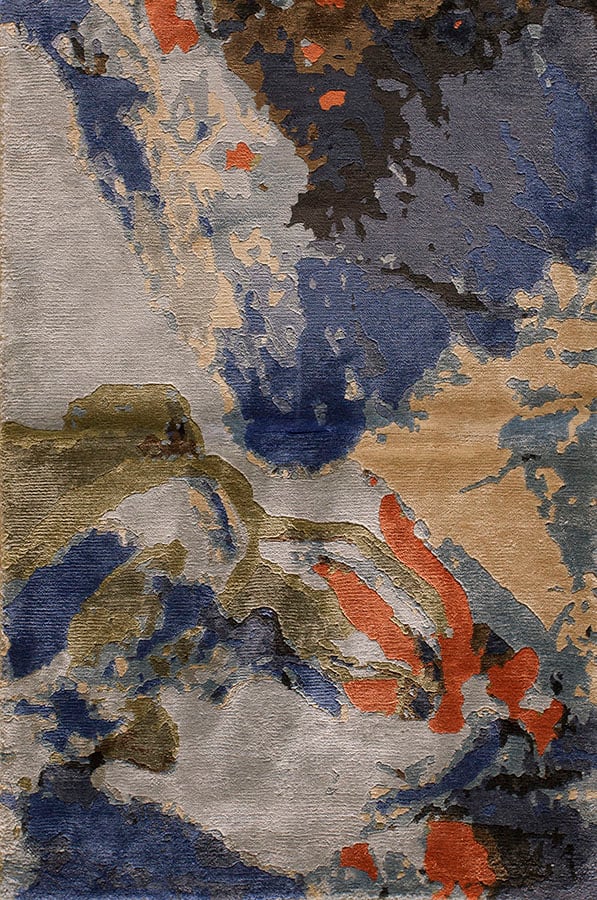 Contemporary nepali rug, design 13084a 1 Contemporary american hooked rug, design 13084a