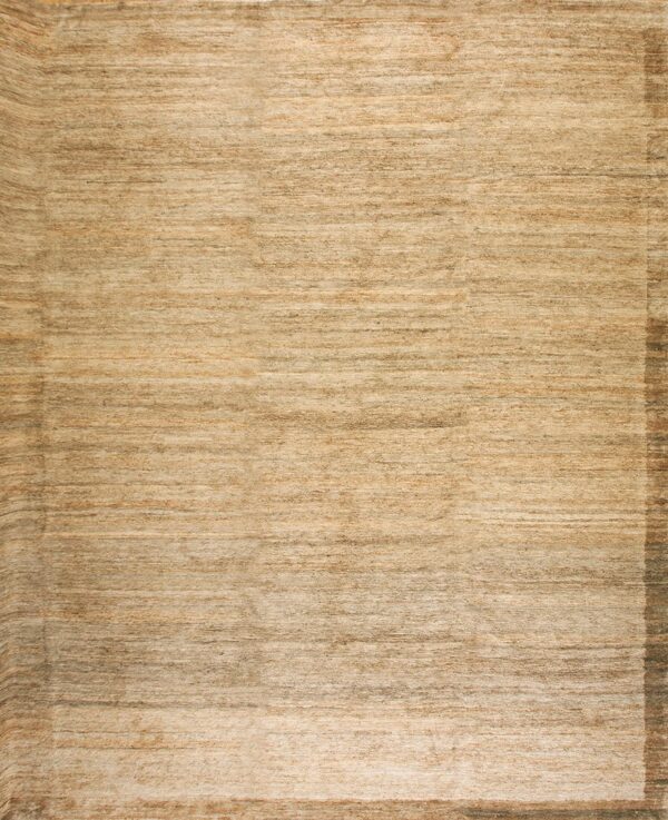 Contemporary natural fiber rug, design 14002 1 Contemporary american hooked rug, design 14002