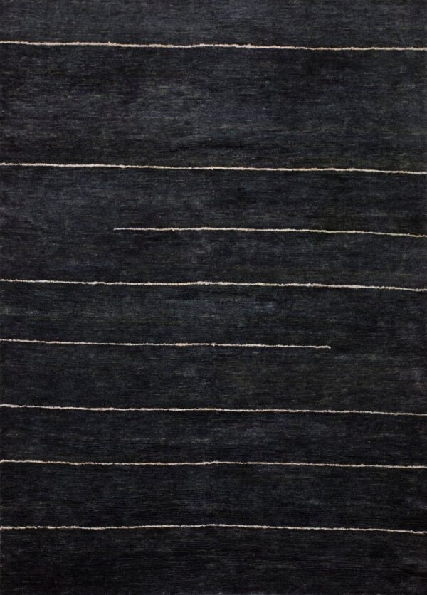 Contemporary natural fiber rug, design 14007 1 Contemporary american hooked rug, design 14007