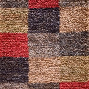 Contemporary American hooked rug, design 14016