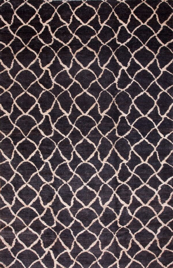 Contemporary american hooked rug, design 14022