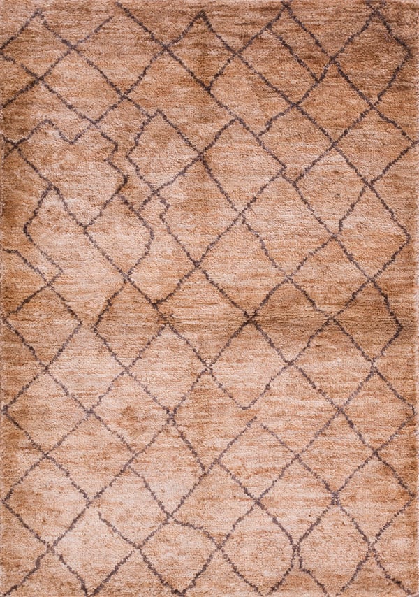 Contemporary natural fiber rug, design 14023 1 Contemporary american hooked rug, design 14023