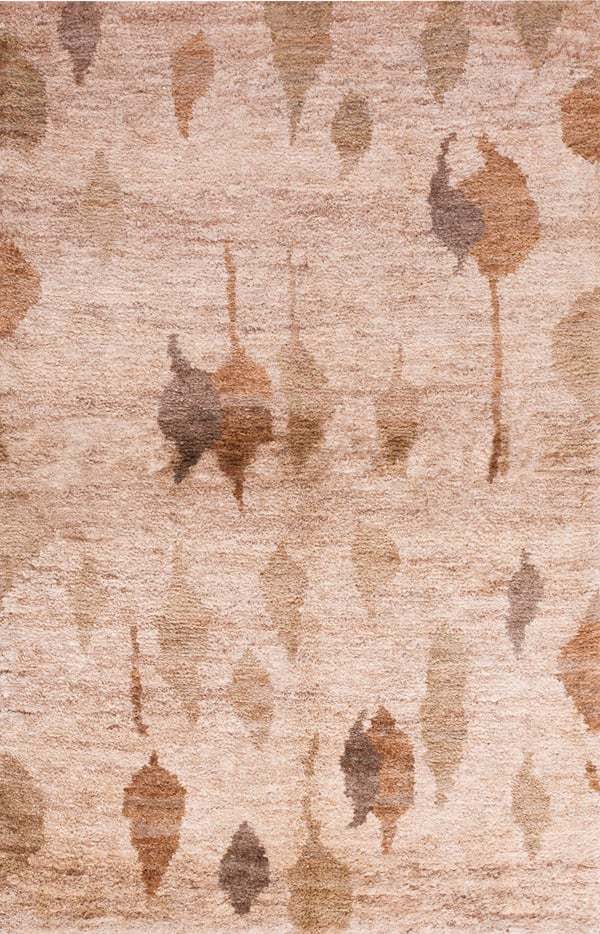 Contemporary natural fiber rug, design 14024 1 Contemporary american hooked rug, design 14024