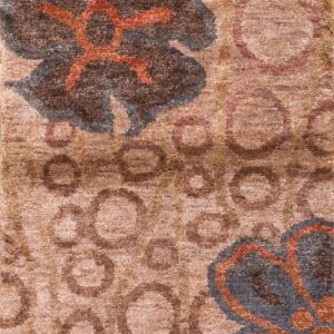 Contemporary American hooked rug, design 14030