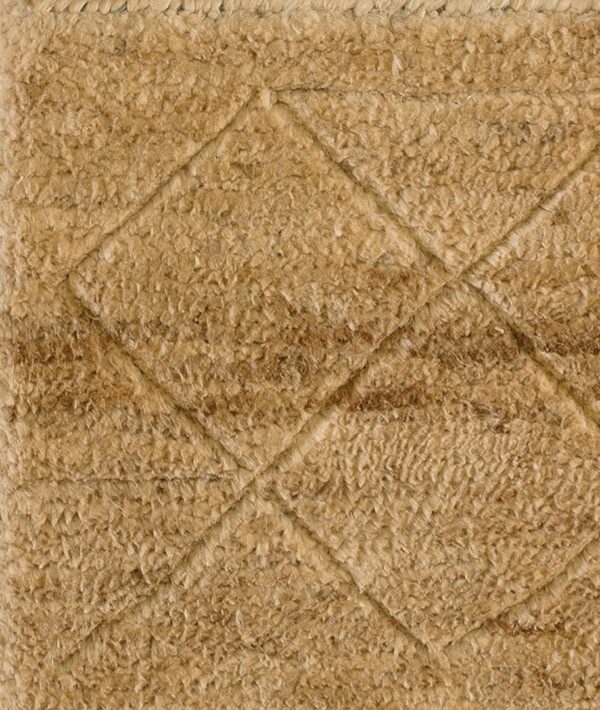 Contemporary natural fiber rug, design 14038 1 Contemporary american hooked rug, design 14038