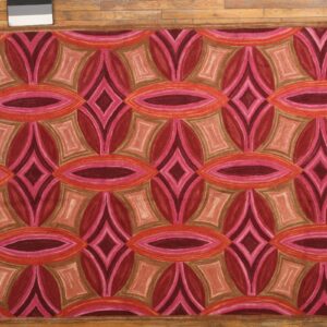 Contemporary American hooked rug, design 30-3796