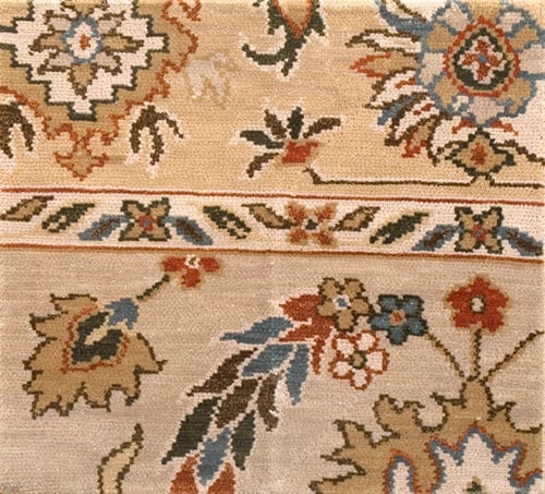 Contemporary oushak rug, design 4001b 1 Contemporary american hooked rug, design 4001b