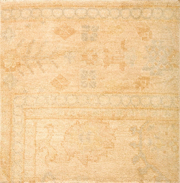 Contemporary oushak rug, design 4002 1 Contemporary american hooked rug, design 4002