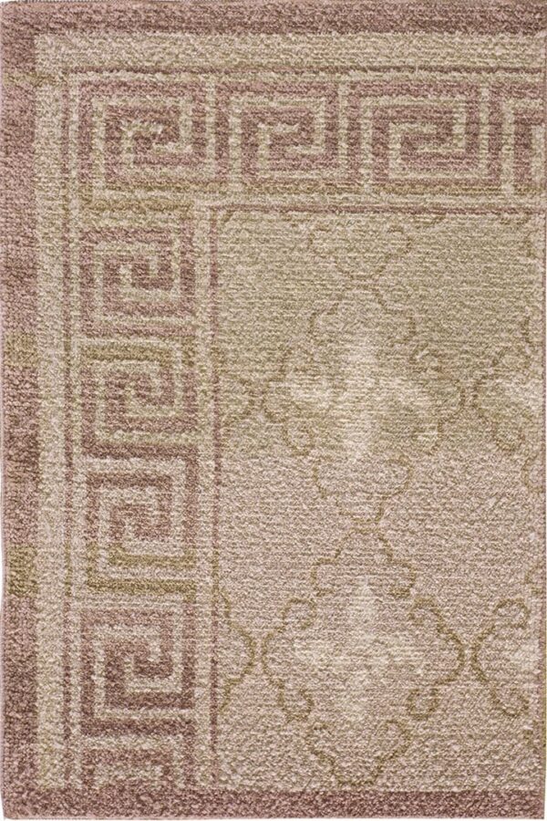 Contemporary oushak rug, design 4015 1 Contemporary american hooked rug, design 4015