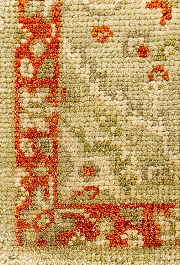 Contemporary oushak rug, design 4022 1 Contemporary american hooked rug, design 4022