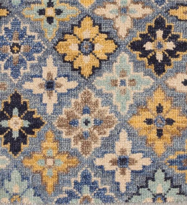 Contemporary oushak rug, design 4030 1 Contemporary american hooked rug, design 4030