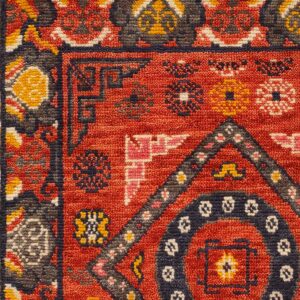 Contemporary American hooked rug, design 4031