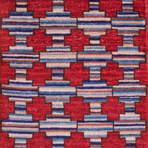 Contemporary American hooked rug, design 6104