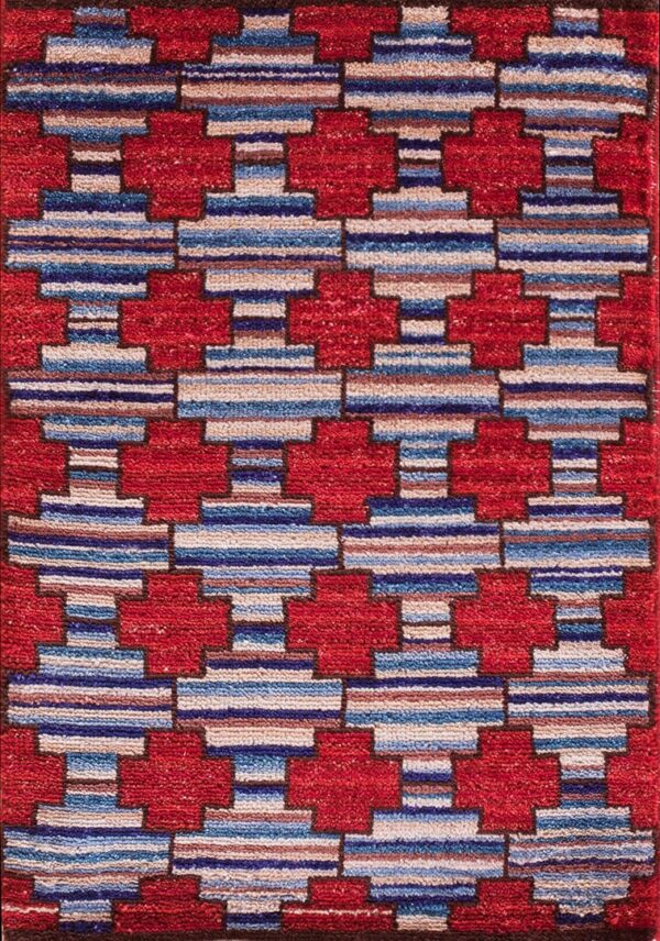 Contemporary american hooked rug, design 6104