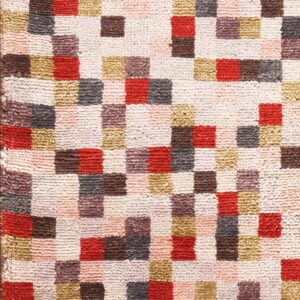 Contemporary American hooked rug, design 6106