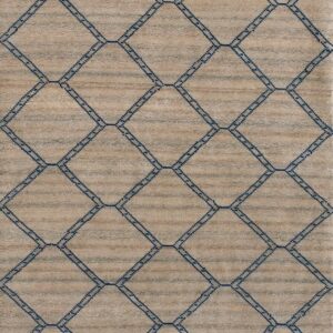Contemporary American hooked rug, design 6119A