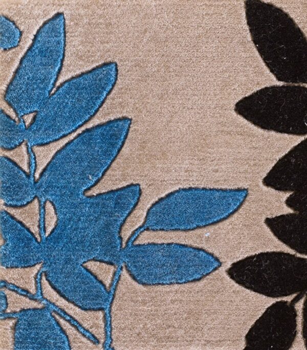 Contemporary wool pile rug, design 6121a 1 Contemporary american hooked rug, design 6121a