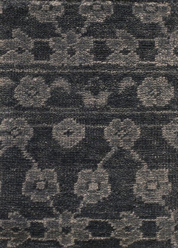 Contemporary wool pile rug, design 6122d 1 Contemporary american hooked rug, design 6122d