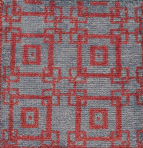 Contemporary wool pile rug, design 6123a 1 Contemporary american hooked rug, design 6123a