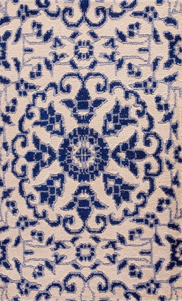 Contemporary american hooked rug, design 6131b