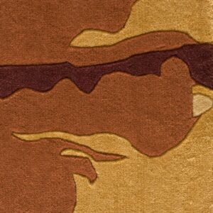 Contemporary American hooked rug, design 6133