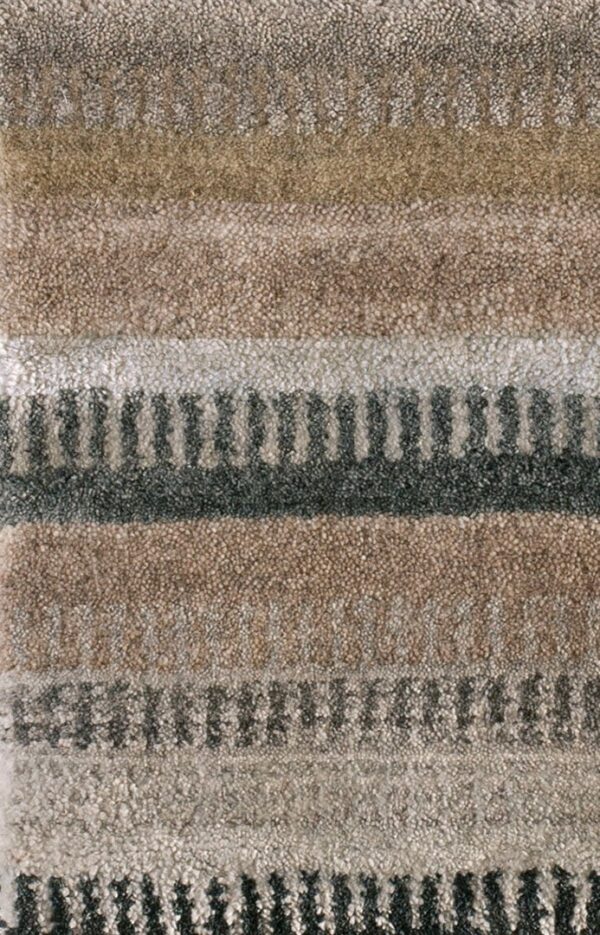 Contemporary wool pile rug, design 6134e 1 Contemporary american hooked rug, design 6134e