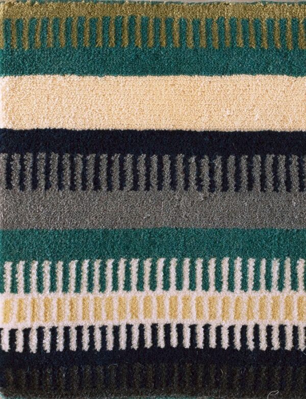 Contemporary wool pile rug, design 6134f 1 Contemporary american hooked rug, design 6134f