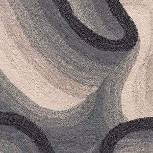 Contemporary American hooked rug, design 6137A