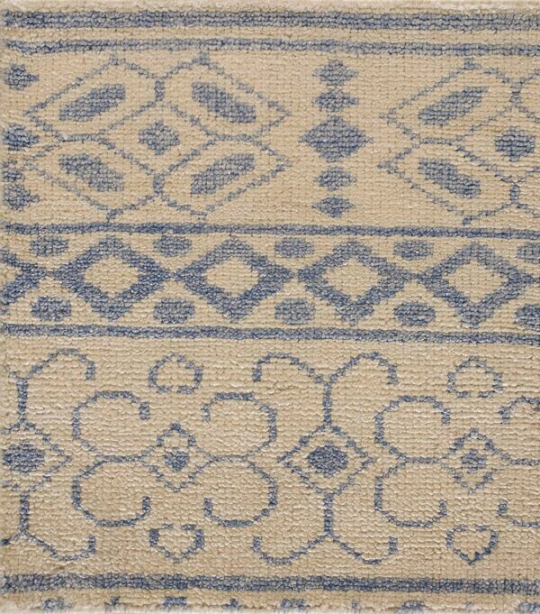 Contemporary wool pile rug, design 6146 1 Contemporary american hooked rug, design 6146