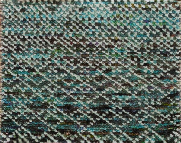 Contemporary wool pile rug, design 6153g 1 Contemporary american hooked rug, design 6153g