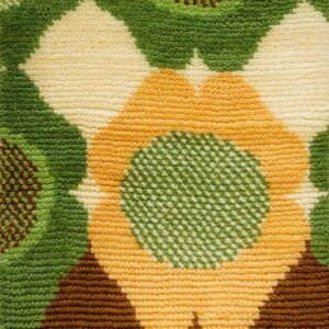 Contemporary American hooked rug, design 6160A
