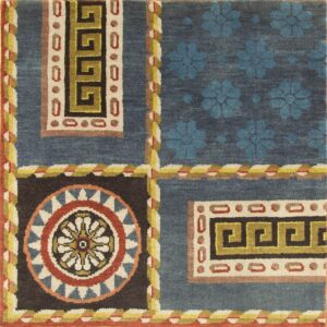 Contemporary American hooked rug, design 6161B