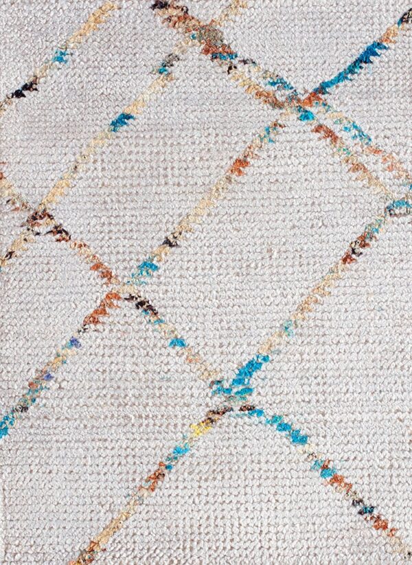 Contemporary wool pile rug, design 6203a 1 Contemporary american hooked rug, design 6203a
