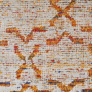 Contemporary American hooked rug, design 6205A