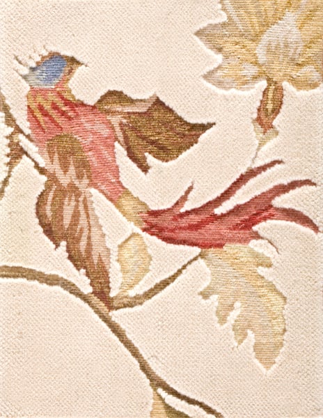 Contemporary high-low pile rug, design 9001b 1 Contemporary american hooked rug, design 9001b
