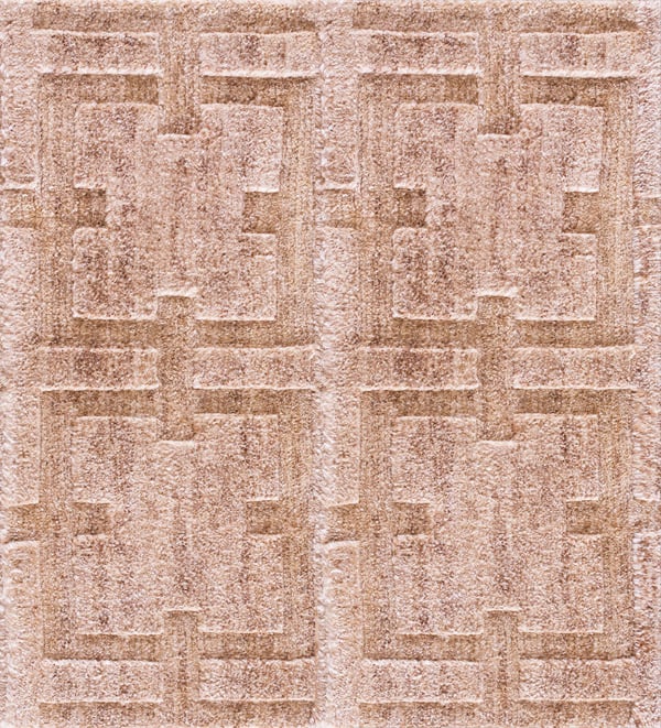 Contemporary high-low pile rug, design 9007b 1 Contemporary american hooked rug, design 9007b