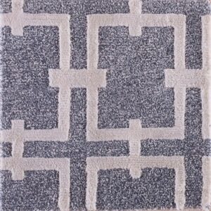 Contemporary American hooked rug, design 9008