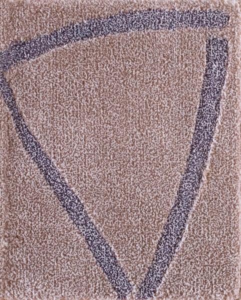 Contemporary high-low pile rug, design 9011b 1 Contemporary american hooked rug, design 9011b