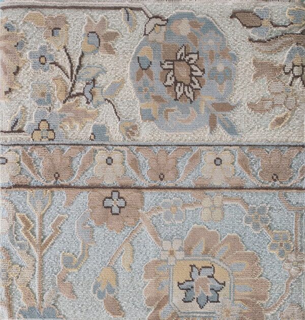 Contemporary high-low pile rug, design 9014 1 Contemporary american hooked rug, design 9014