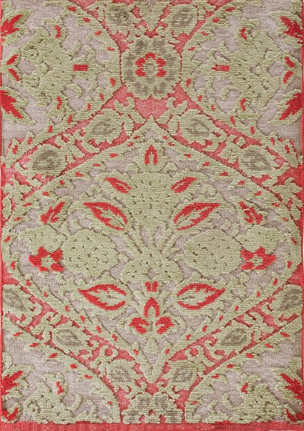 Contemporary high-low pile rug, design 9017a 1 Contemporary american hooked rug, design 9017a