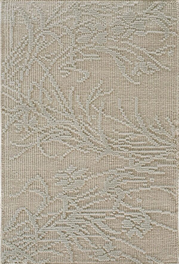 Contemporary high-low pile rug, design 9020 1 Contemporary american hooked rug, design 9020