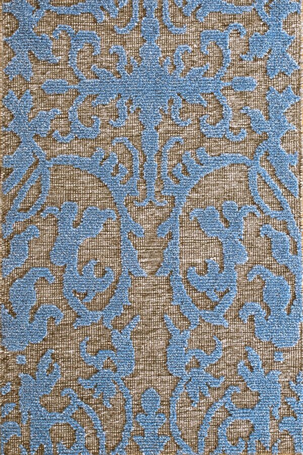 Contemporary high-low pile rug, design 9023e 1 Contemporary american hooked rug, design 9023e