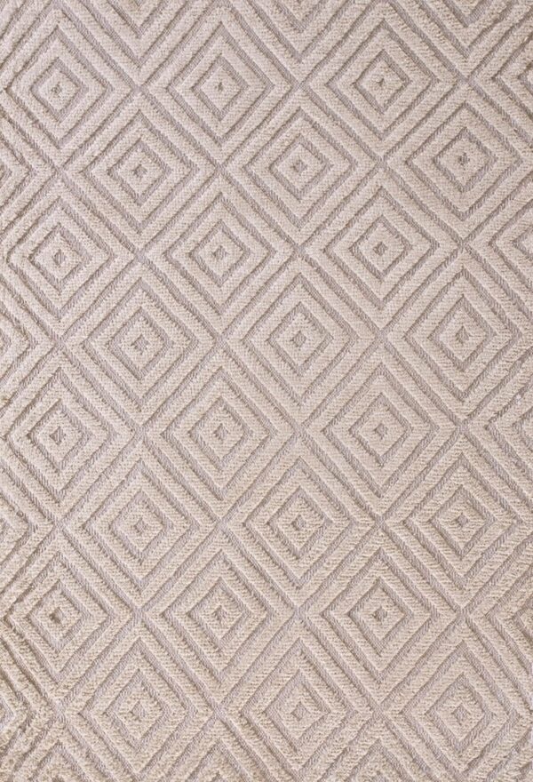 Contemporary high-low pile rug, design 9027 1 Contemporary american hooked rug, design 9027